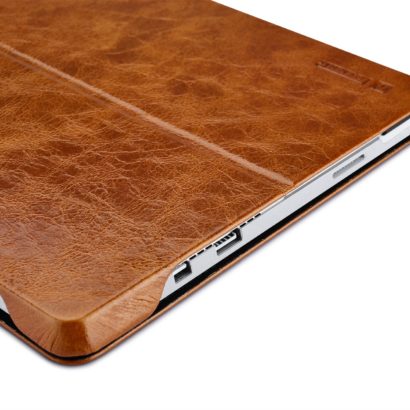 Surface Pro4 Oil Wax Vintage Genuine Leather Folio Case