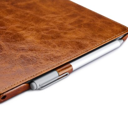 Surface Pro4 Oil Wax Vintage Genuine Leather Folio Case