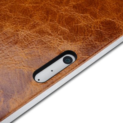 Surface Pro4 Oil Wax Vintage Genuine Leather Folio Case