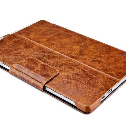 Surface Pro4 Oil Wax Vintage Genuine Leather Folio Case