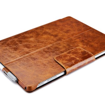 Surface Pro4 Oil Wax Vintage Genuine Leather Folio Case