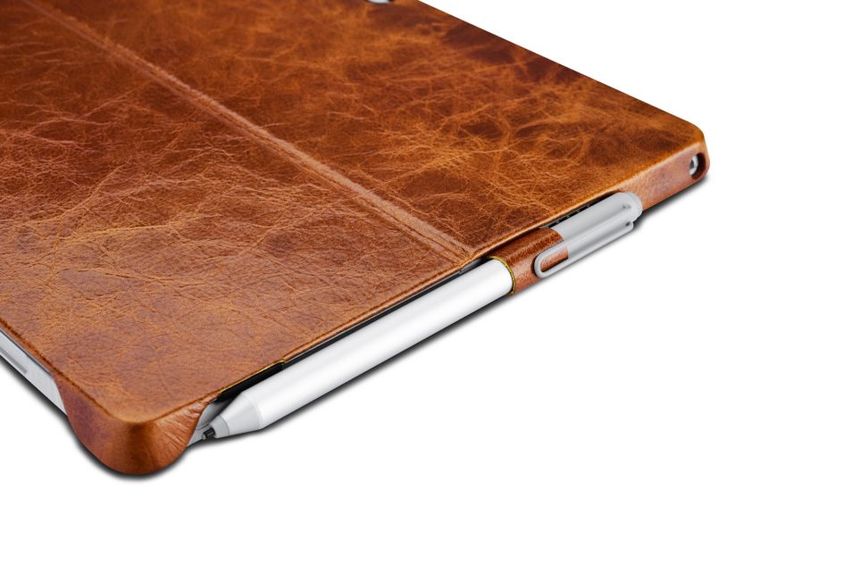 Surface Pro4 Oil Wax Vintage Genuine Leather Back Cover