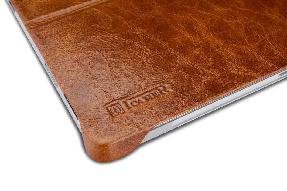 Surface Pro4 Oil Wax Vintage Genuine Leather Back Cover