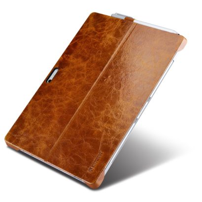 Surface Pro4 Oil Wax Vintage Genuine Leather Back Cover