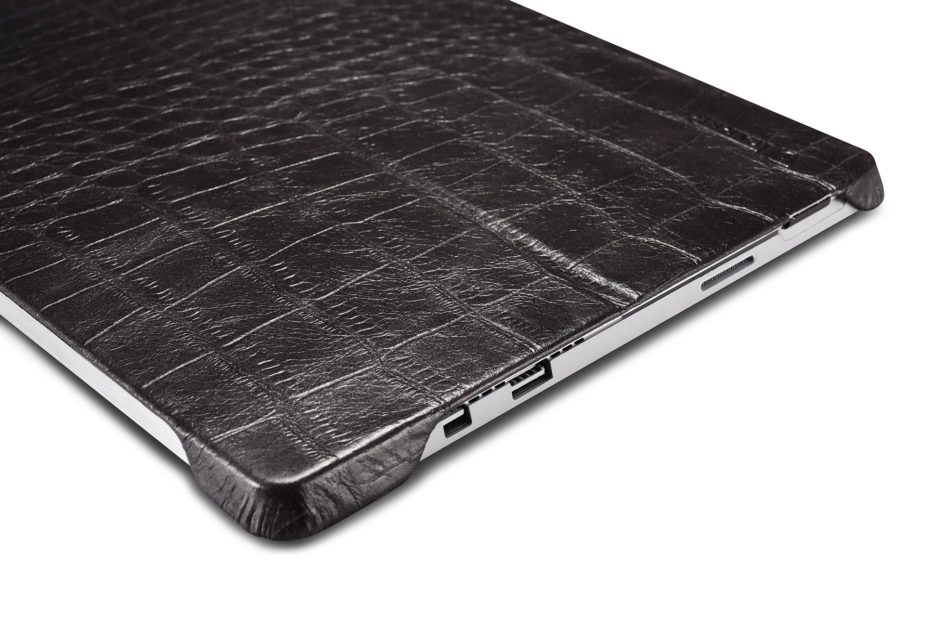 Surface Pro4 Embossed Crocodile Genuine Leather Back Cover