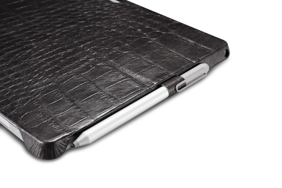 Surface Pro4 Embossed Crocodile Genuine Leather Back Cover