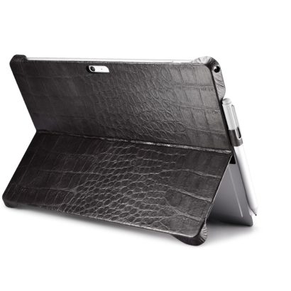 Surface Pro4 Embossed Crocodile Genuine Leather Back Cover
