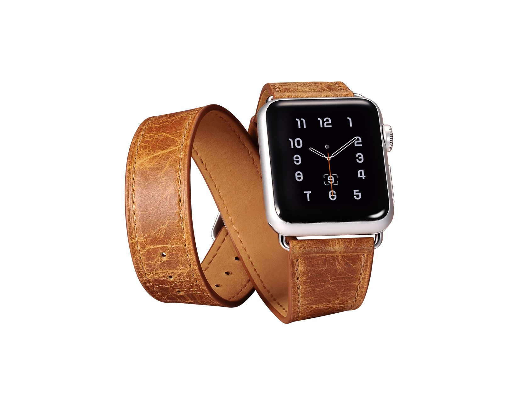 Classic Genuine Leather Quadri Watchband Series For Apple Watch