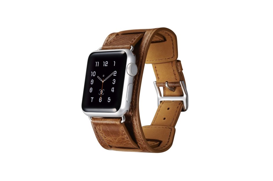 Classic Genuine Leather Quadri Watchband Series For Apple Watch