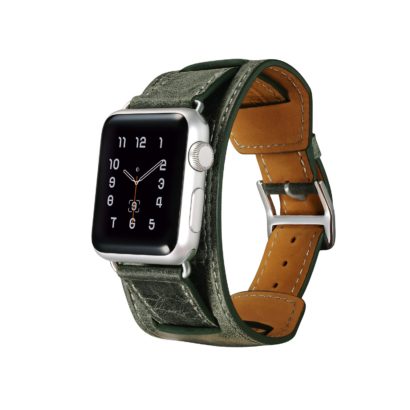 Classic Genuine Leather Quadri Watchband Series For Apple Watch