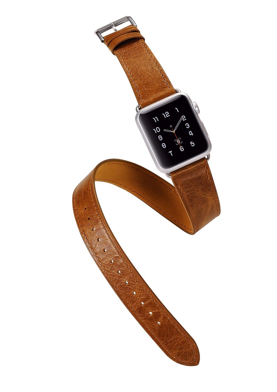 Classic Genuine Leather Quadri Watchband Series For Apple Watch