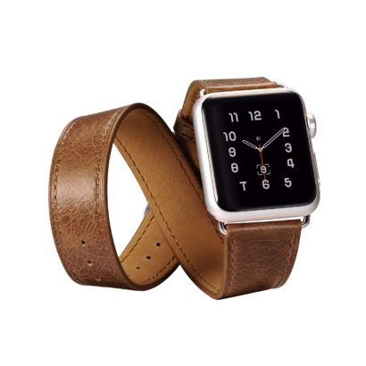Classic Genuine Leather Quadri Watchband Series For Apple Watch
