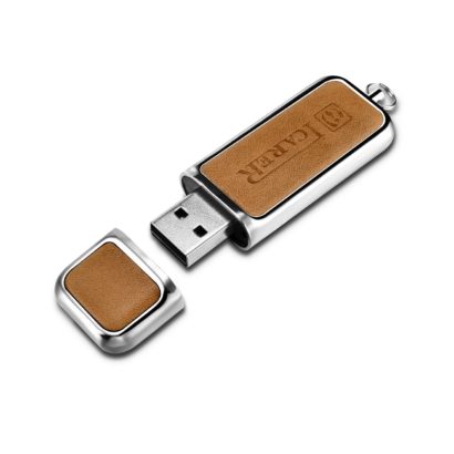 16G USB Genuine Leather Portable Flash Drive