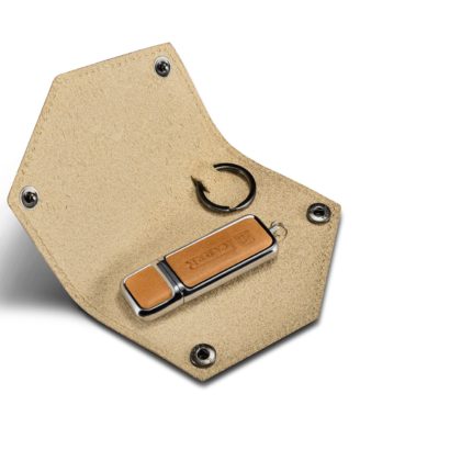 16G USB Genuine Leather Portable Flash Drive