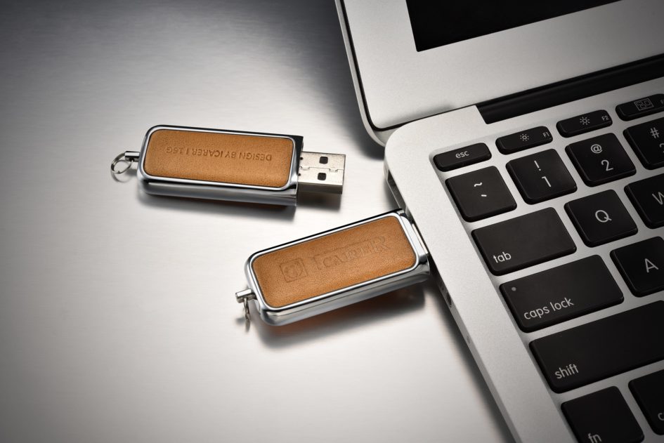 16G USB Genuine Leather Portable Flash Drive