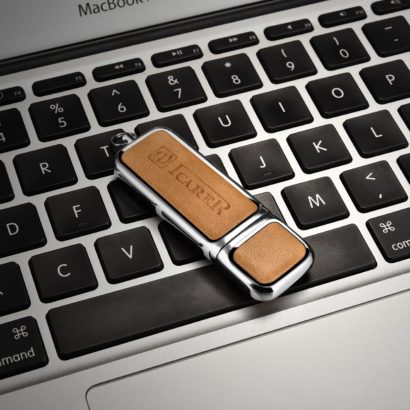 16G USB Genuine Leather Portable Flash Drive