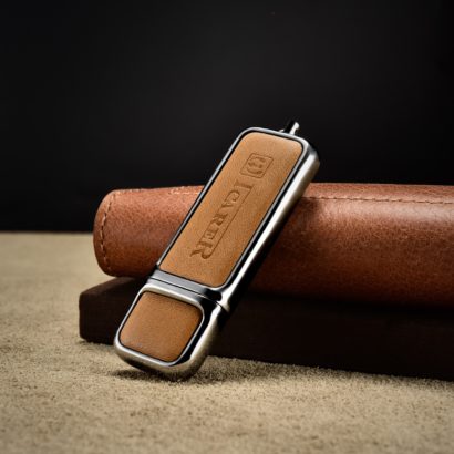 16G USB Genuine Leather Portable Flash Drive