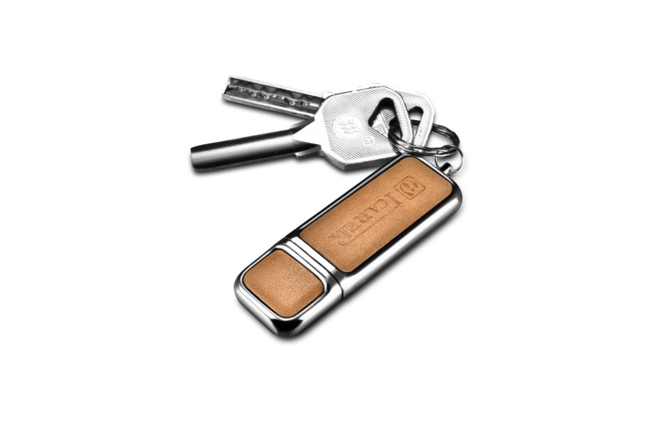 16G USB Genuine Leather Portable Flash Drive