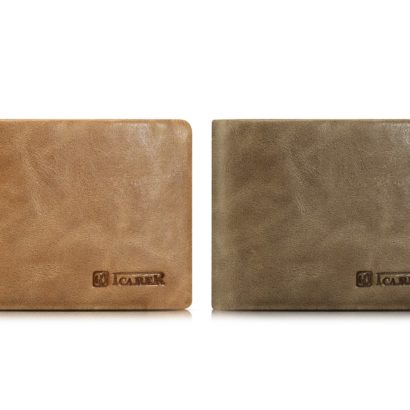 Shenzhou Real Leather Flip Bifold Wallet