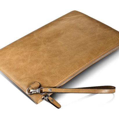 Shenzhou Real leather Latop Zipper Sleeve for Medium Size for iPad Pro 9.7 inch,iPad Air 2