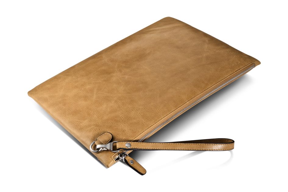 Shenzhou Real leather Latop Zipper Sleeve for Small Size for iPad Mini/Mini 4