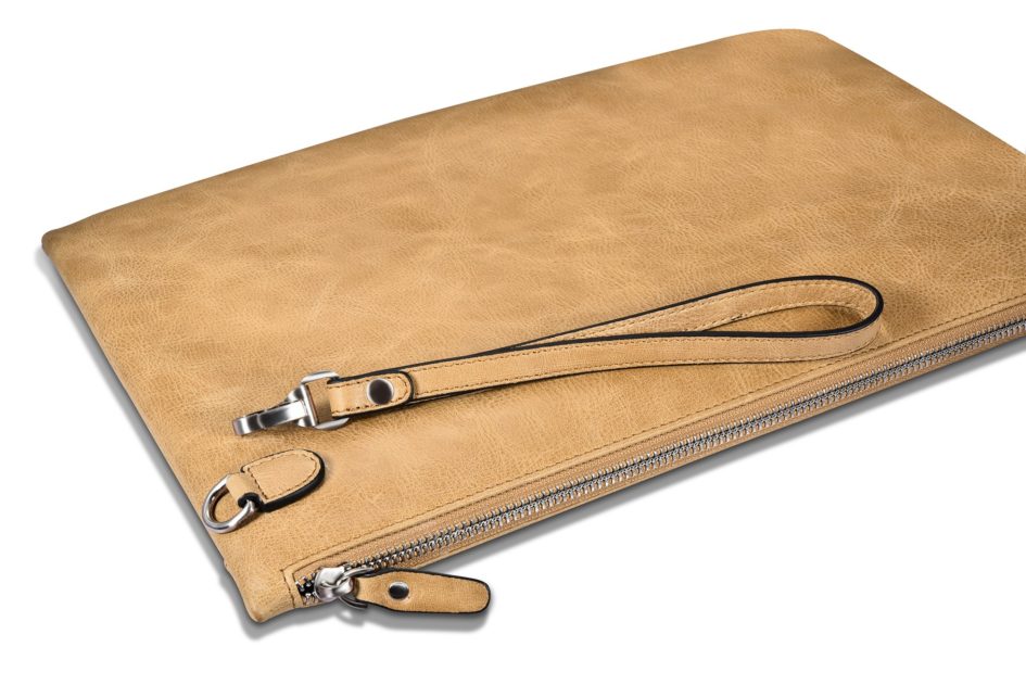 Shenzhou Real leather Latop Zipper Sleeve for Small Size for iPad Mini/Mini 4