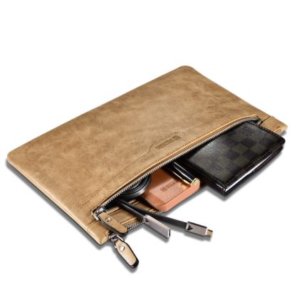 Shenzhou Real leather Latop Zipper Sleeve for Small Size for iPad Mini/Mini 4