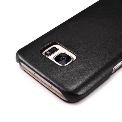 Samsung Galaxy S7 Luxury Series Side Open Genuine Leather Case