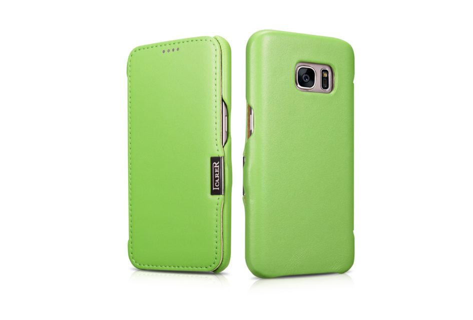 Samsung Galaxy S7 Luxury Series Side Open Genuine Leather Case