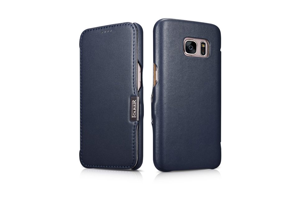 Samsung Galaxy S7 Luxury Series Side Open Genuine Leather Case