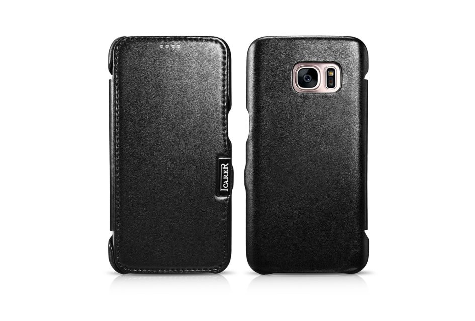 Samsung Galaxy S7 Luxury Series Side Open Genuine Leather Case