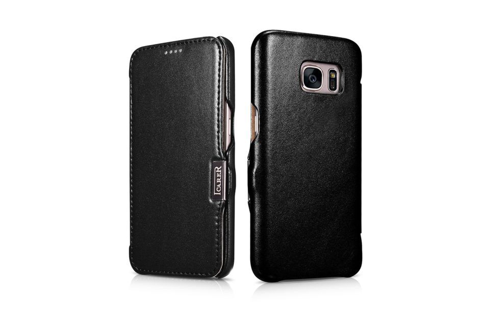 Samsung Galaxy S7 Luxury Series Side Open Genuine Leather Case