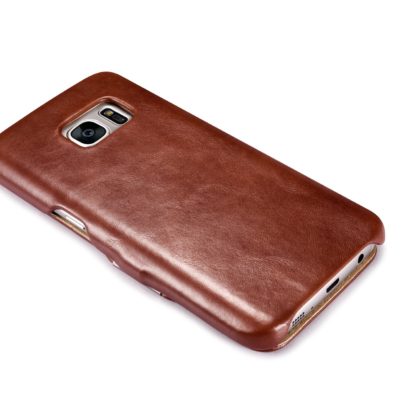 Samsung Galaxy S7 Vintage Series Side Open Genuine Leather Case