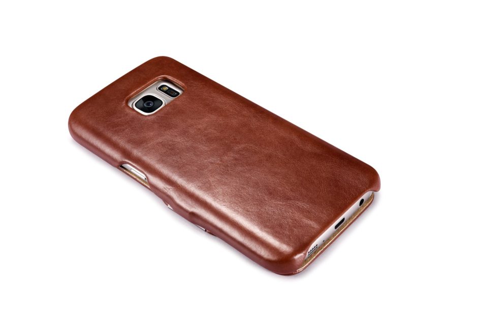 Samsung Galaxy S7 Vintage Series Side Open Genuine Leather Case