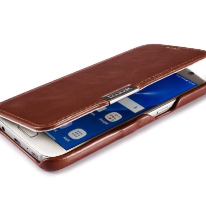 Samsung Galaxy S7 Vintage Series Side Open Genuine Leather Case