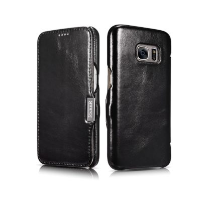 Samsung Galaxy S7 Vintage Series Side Open Genuine Leather Case