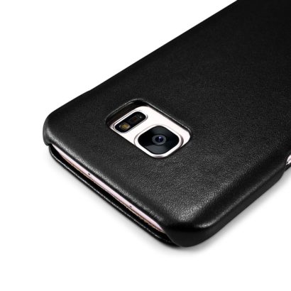 Samsung Galaxy S7 Edge Luxury Series Side Open Genuine Leather Case