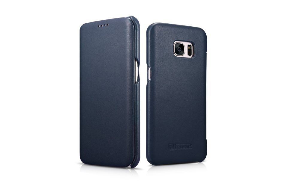 Samsung Galaxy S7 Edge Luxury Series Side Open Genuine Leather Case