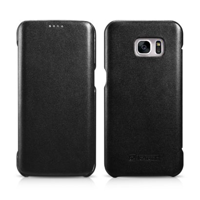 Samsung Galaxy S7 Edge Luxury Series Side Open Genuine Leather Case