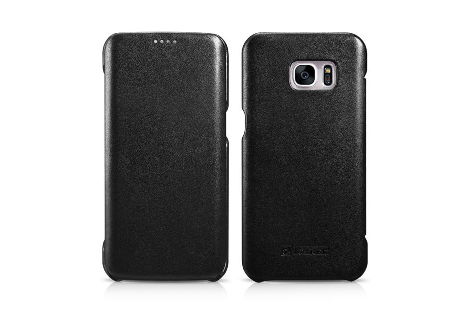 Samsung Galaxy S7 Edge Luxury Series Side Open Genuine Leather Case