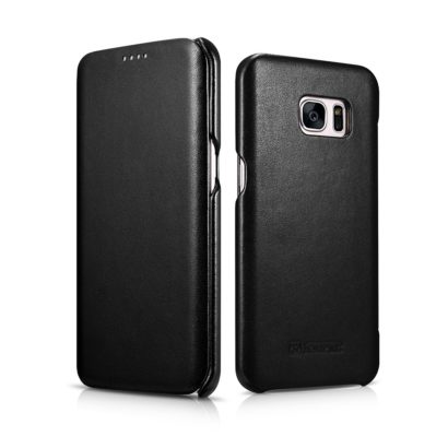 Samsung Galaxy S7 Edge Luxury Series Side Open Genuine Leather Case