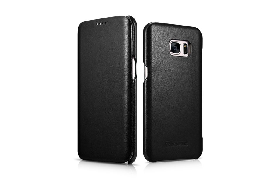 Samsung Galaxy S7 Edge Luxury Series Side Open Genuine Leather Case