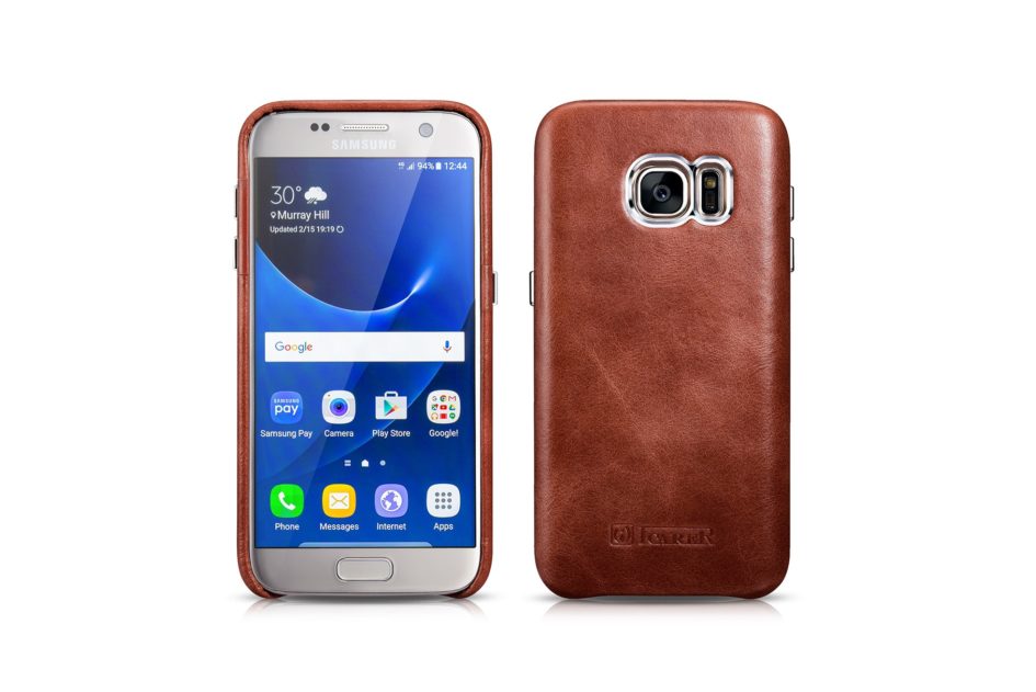 Samsung Galaxy S7 Vintage Back Cover Series Genuine Leather Case