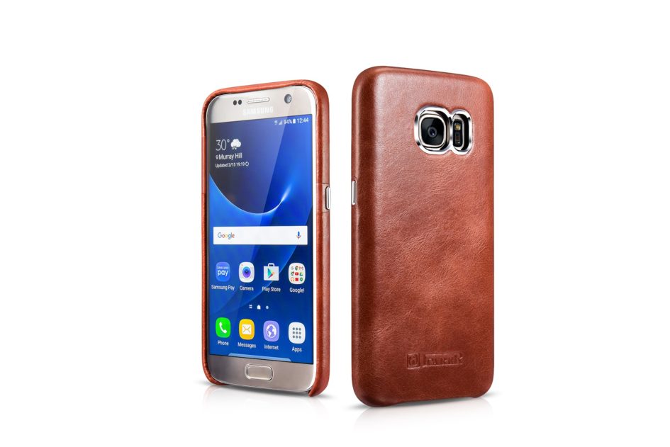 Samsung Galaxy S7 Vintage Back Cover Series Genuine Leather Case