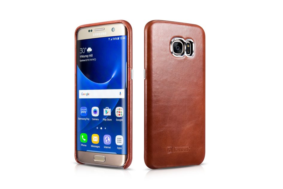 Samsung Galaxy S7 Edge Vintage Back Cover Series Genuine Leather Case