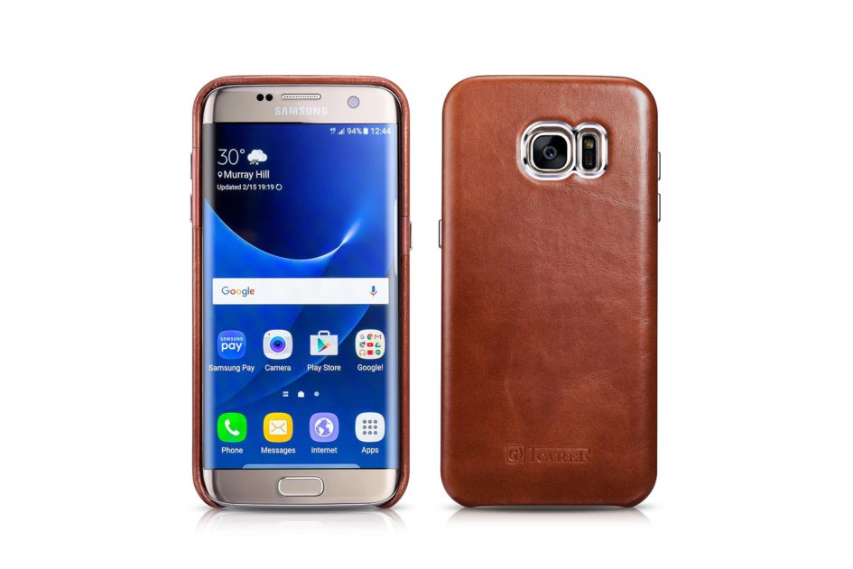 Samsung Galaxy S7 Edge Vintage Back Cover Series Genuine Leather Case