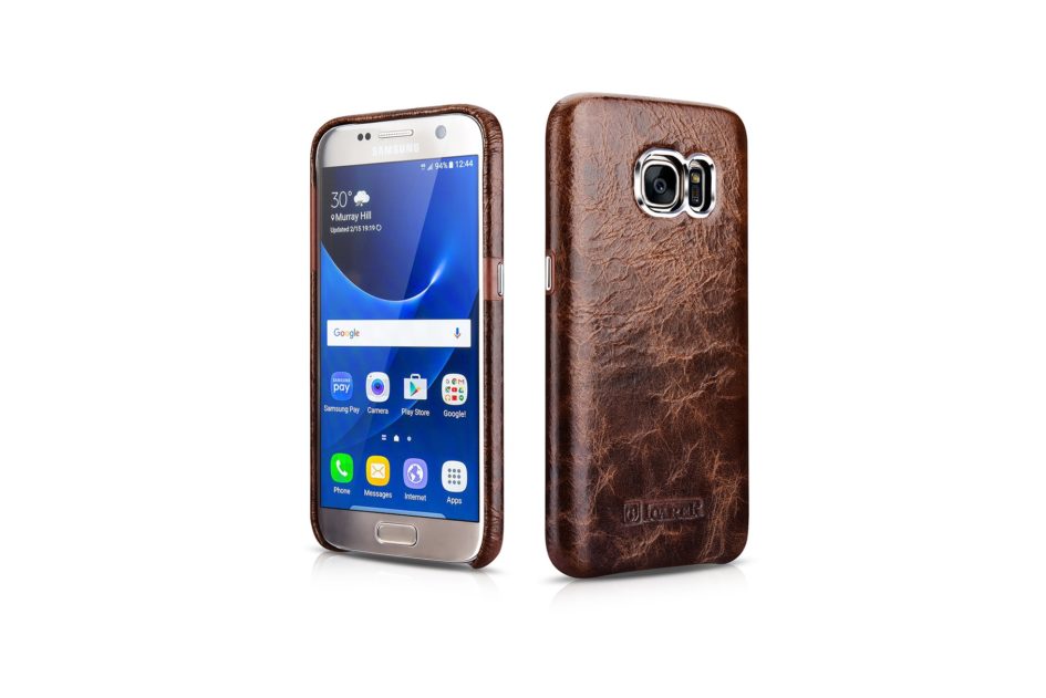 Samsung Galaxy S7 Oil Wax Back Cover Series Genuine Leather Case