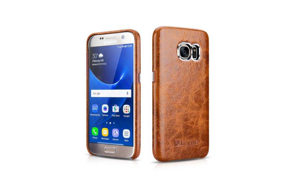 Samsung Galaxy S7 Oil Wax Back Cover Series Genuine Leather Case