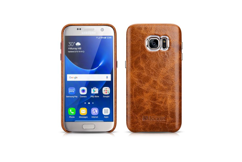 Samsung Galaxy S7 Oil Wax Back Cover Series Genuine Leather Case