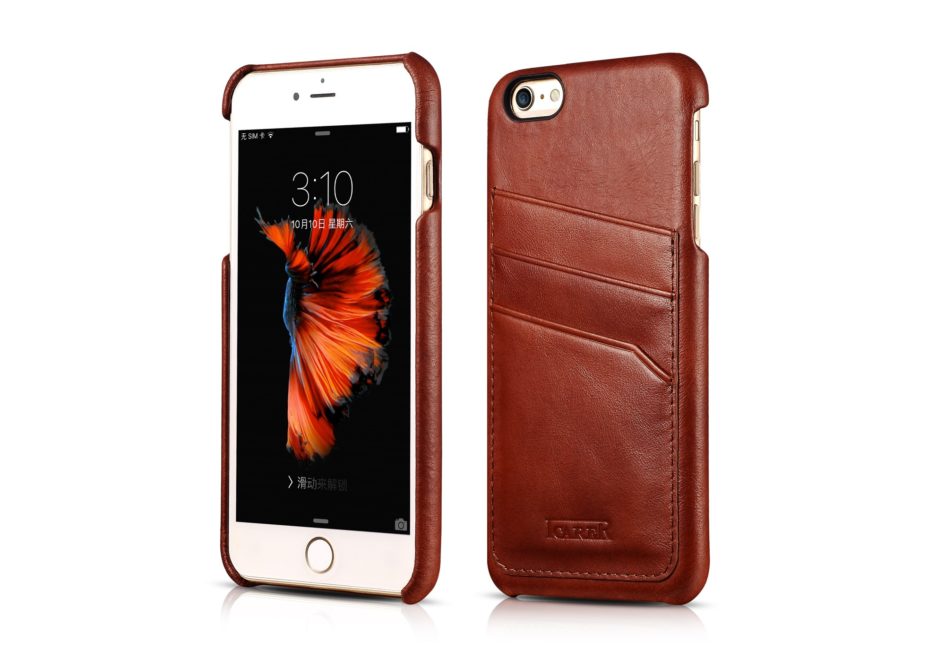 iPhone 6 Plus/ 6S Plus Baroque Vintage Back Cover Series Genuine Leather Case